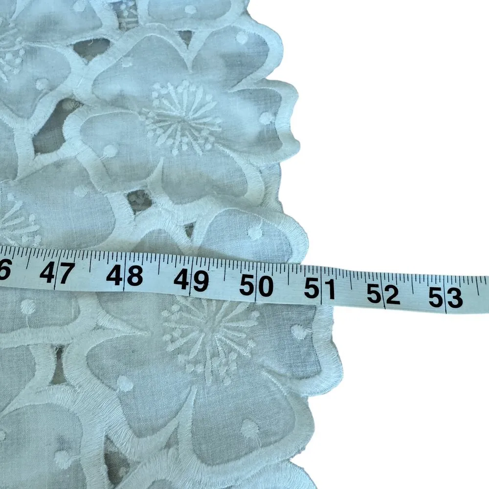 Veronica Beard Hope Eyelet Maxi Dress White Floral - Image 13