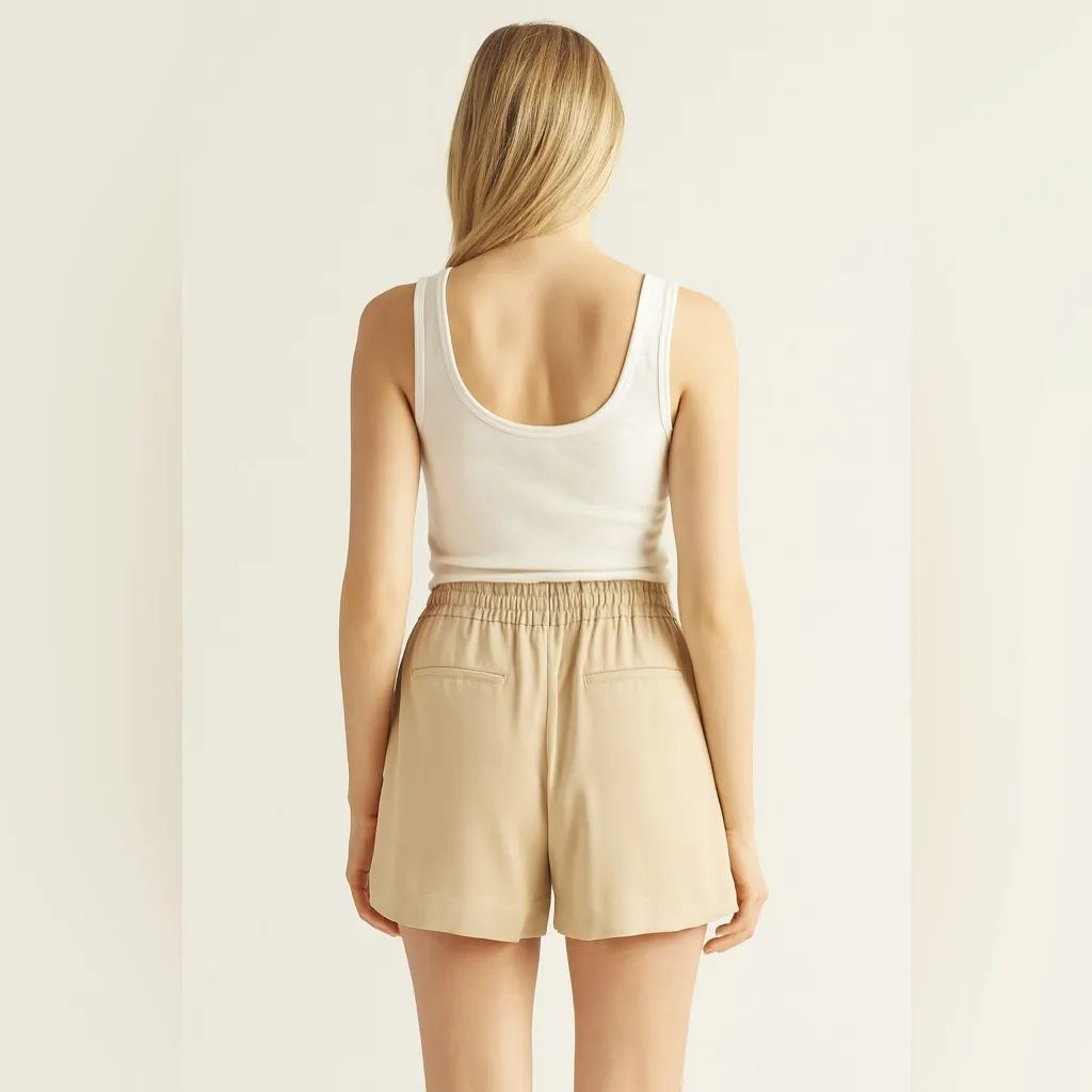 Elizabeth and James Easy Shorts High Waist Tan sz XS - Image 2