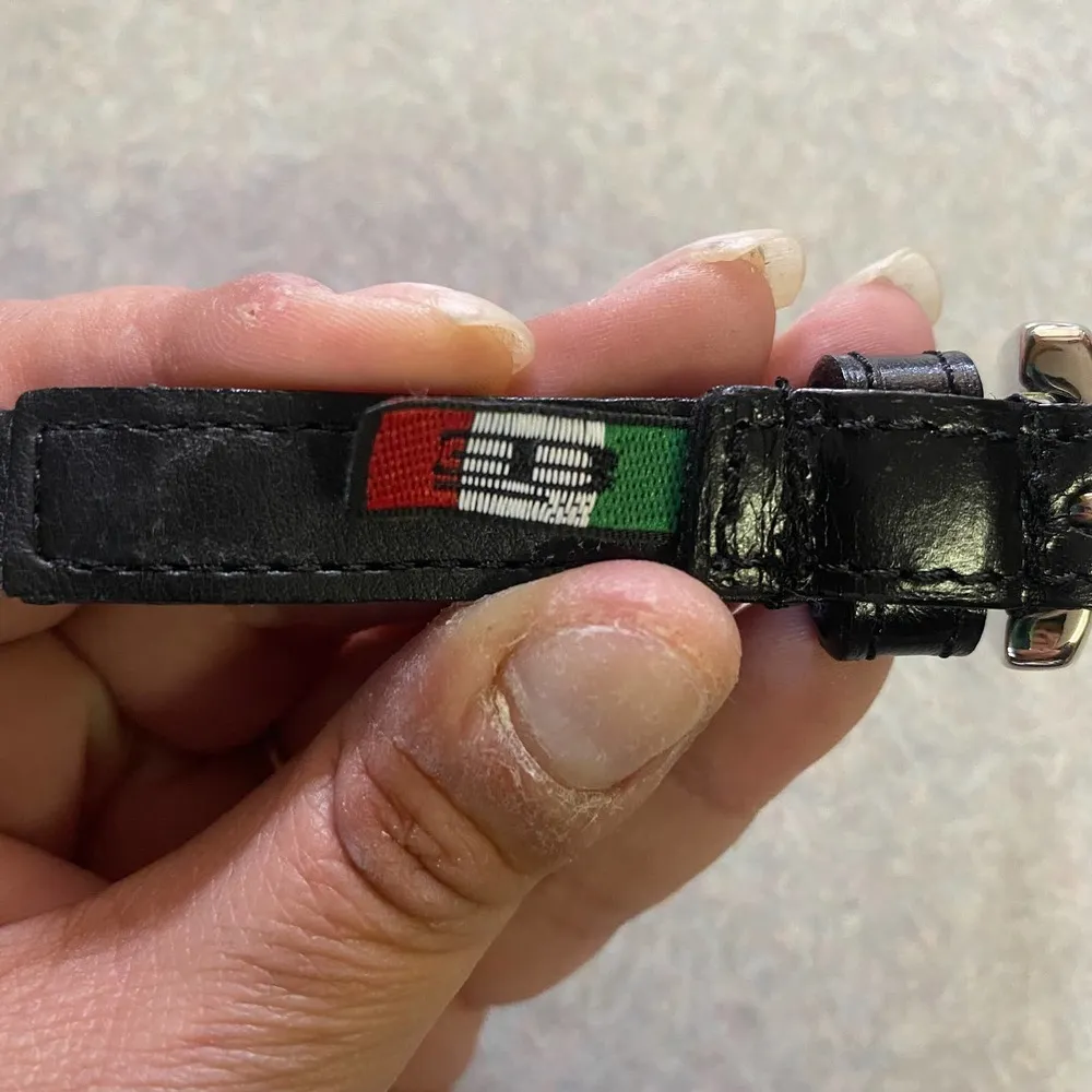 Berge Vera Pelle Black Leather Metallic Skinny Coastal Granola Western B… - Image 3