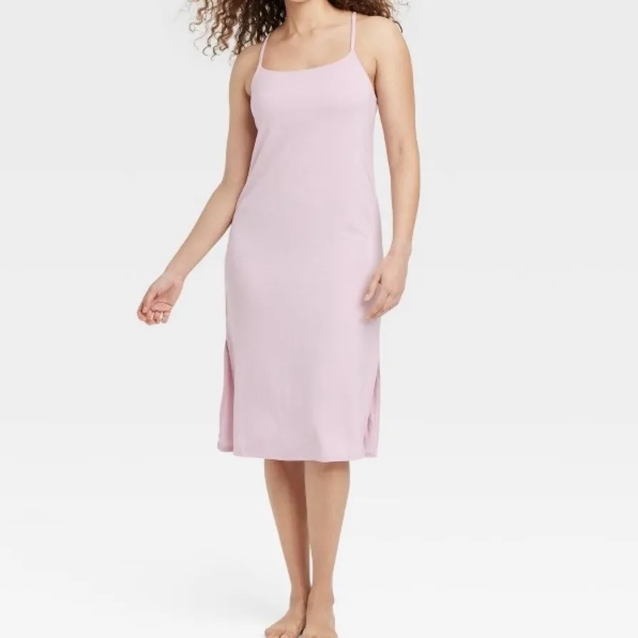 Auden Cloud Knit Sleepwear Slip Dress Light Pink Size S - Image 6