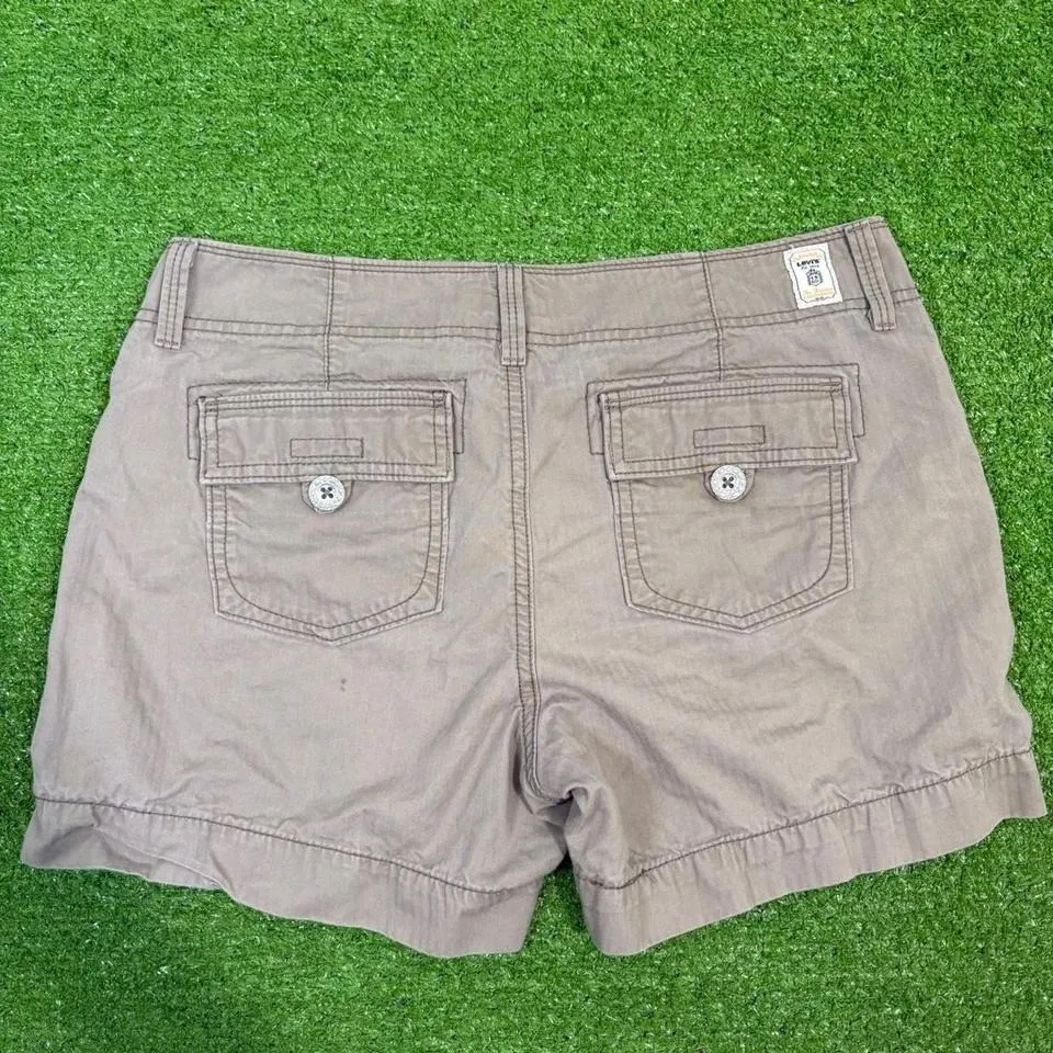 Levi's Women's‎ Size 4 Green Outdoor Shorts Mid Rise Utility Cargo Hiking - Image 7