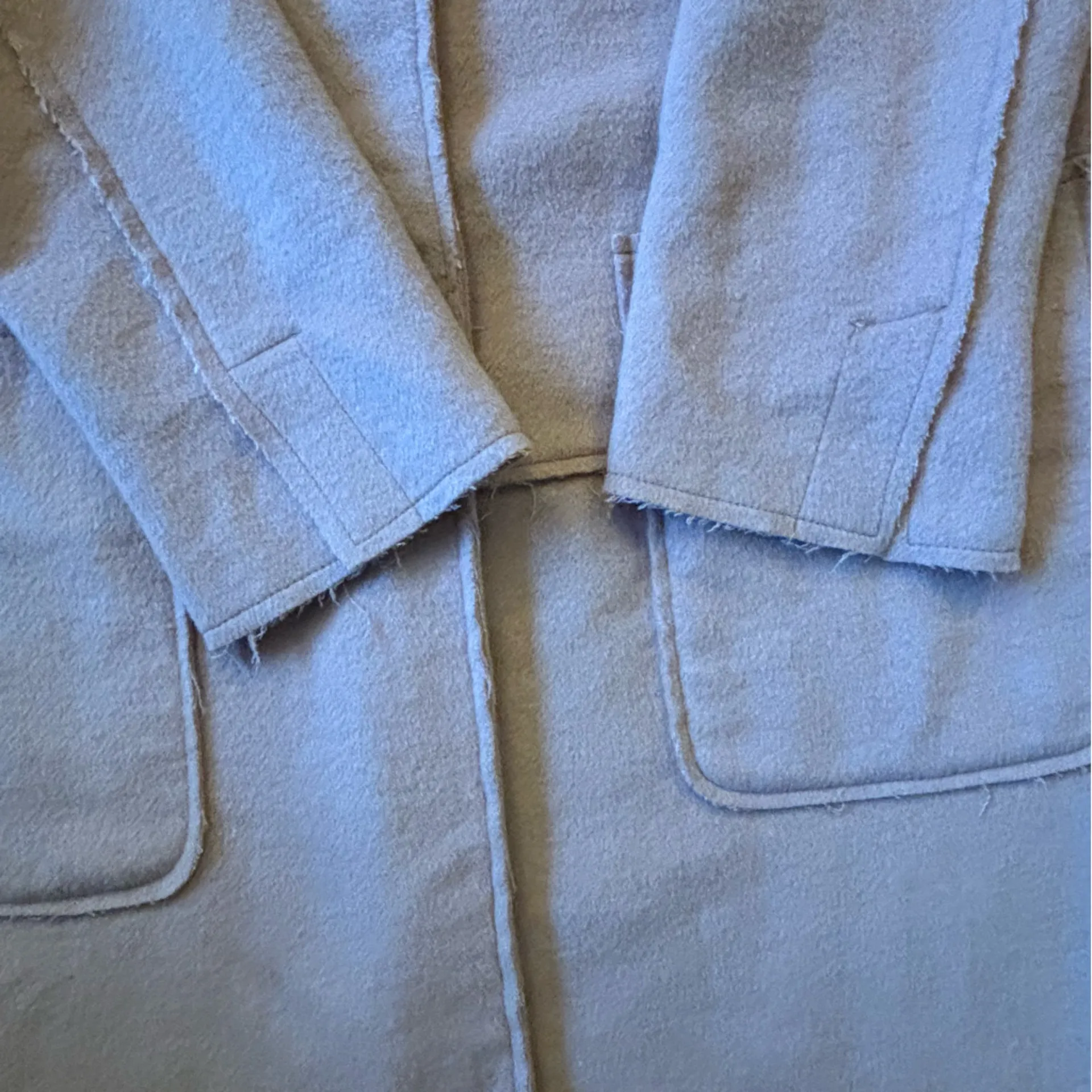 Context ExclusivelyLord & Taylor Women's Size M Camel Coat Wool Blend Button Up Tan - Image 7