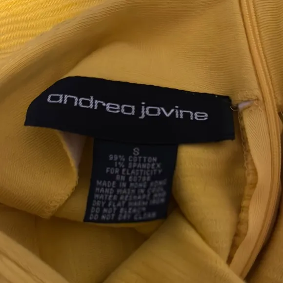 Andrea Jovine Yellow Mini Skirt - Image 2