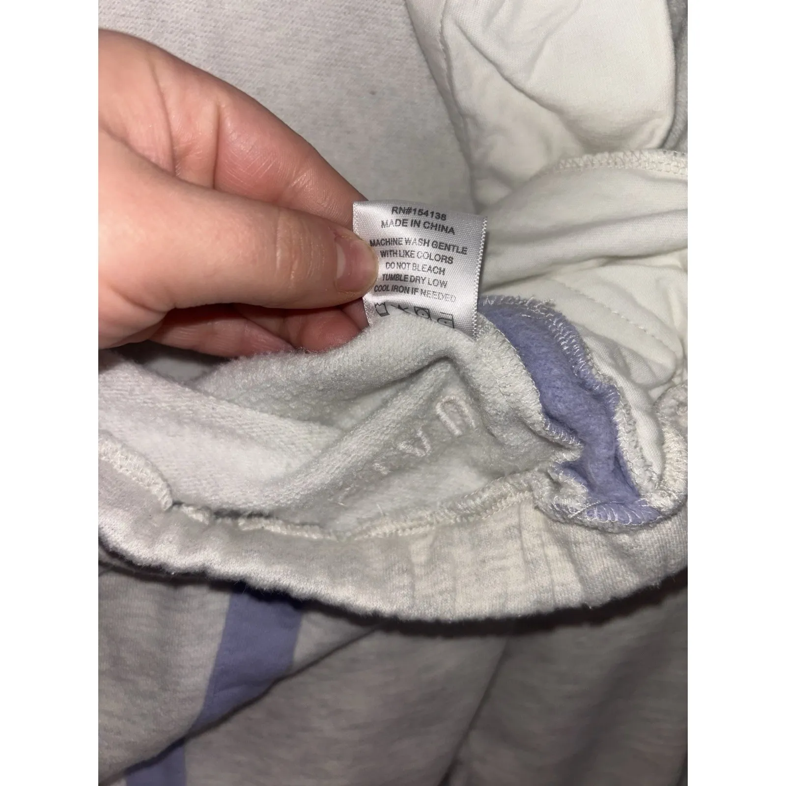 Staud Womens Cambrie Colorblock Side Stripe Sweatpants Size L Grey/Purple - Image 6