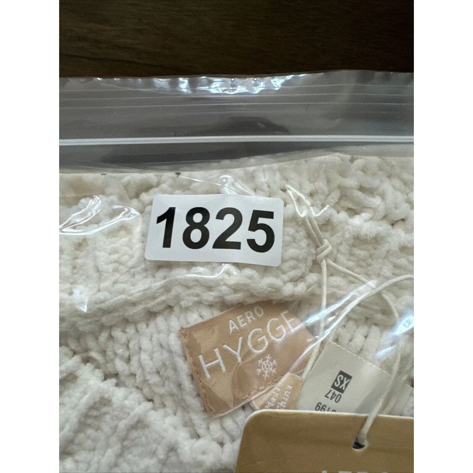 Aero Hygge Sweater Womens‎ XS White Chunky Open Knit Crop Neutral Minimalist - Image 9