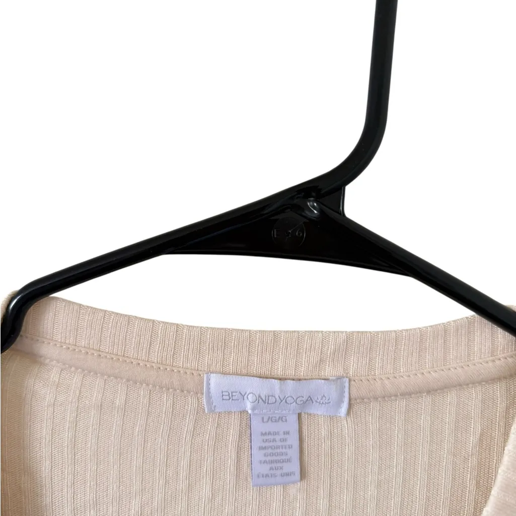 Beyond Yoga Well Traveled Cardigan Sweater Ivory - Image 6