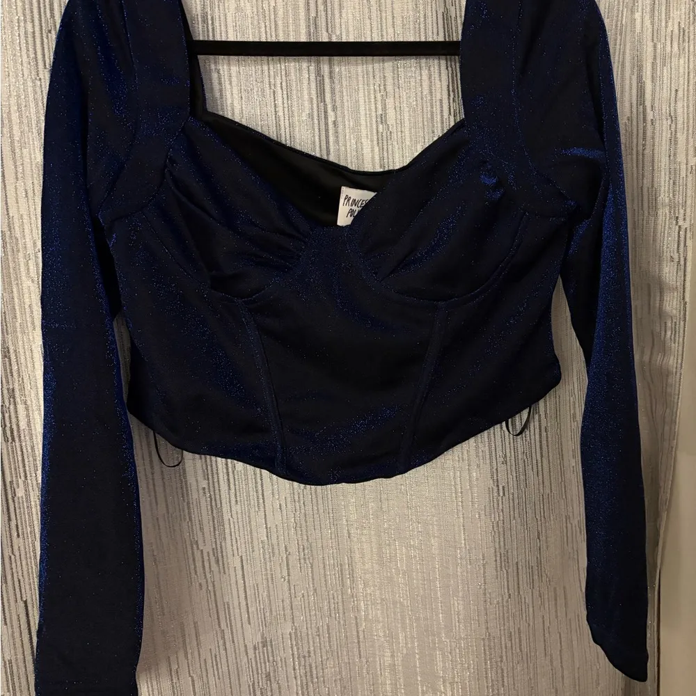 Princess Polly blue shimmer top - Image 3