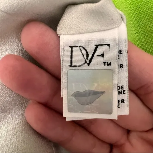 Diane Von Furstenberg Agatha Knit Suiting Green‎ Dress Size 10 - Image 8