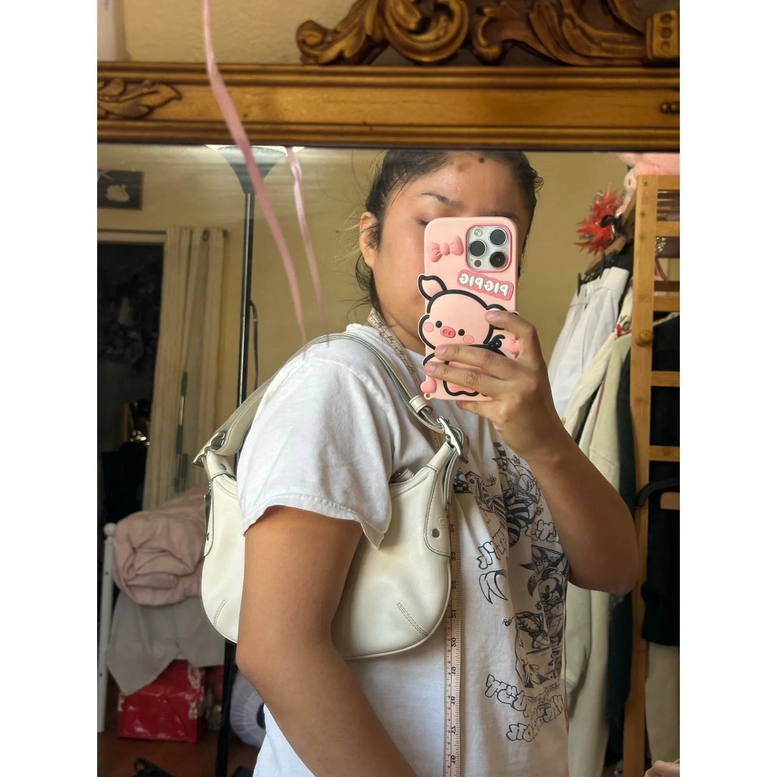 Coach Soho Mini Hobo Leather Shoulder Bag Y2K Adjustable straps - Image 14