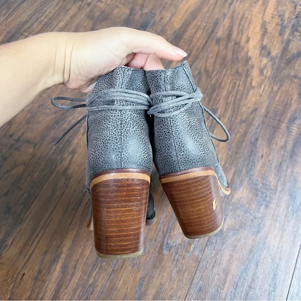 SOL SANA • Anthro Cayden Boots grey lace up ankle booties leather western granny - Image 8