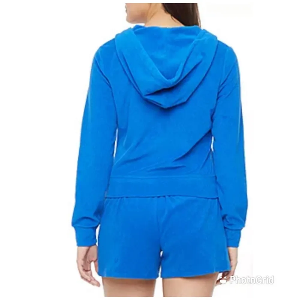- Juicy By Juicy Couture Towel Terry Womens Long Sleeve Zipper Hoodie with… - Image 13