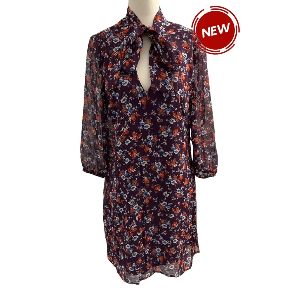 As U Wish Dress Floral Plum Dress Size S Regular (36-57) - Image 3