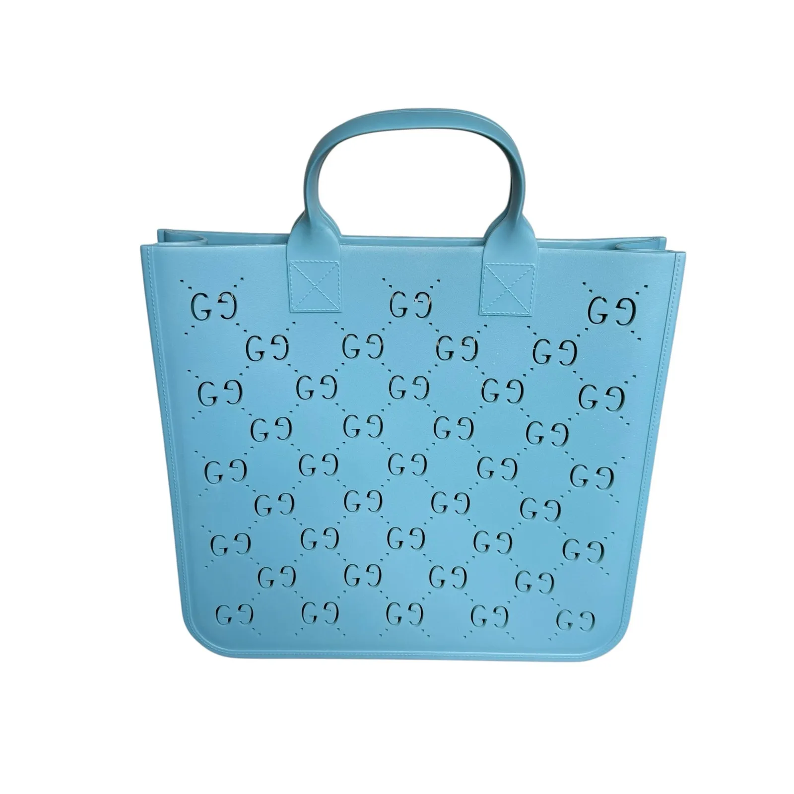 Gucci GG Supreme Rubber Tote in Blue - Image 7