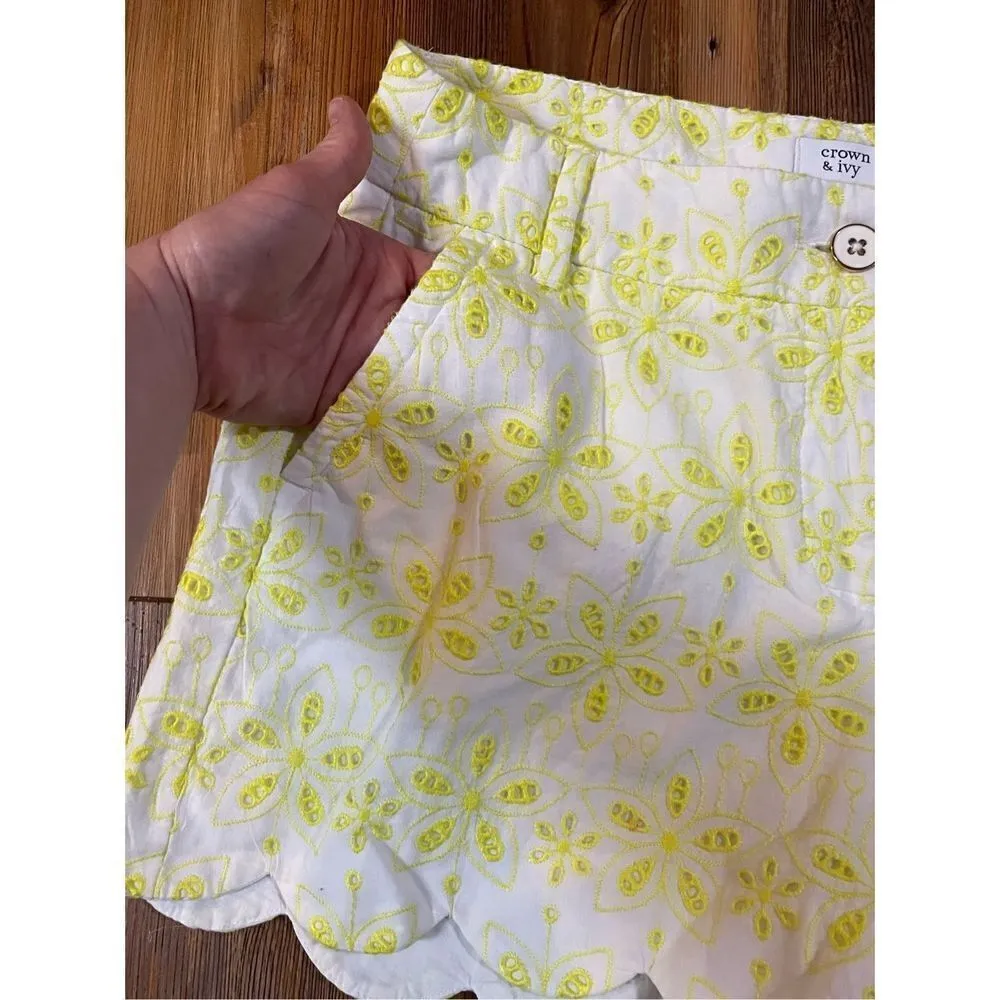 Crown & Ivy Shelby Core Scallop shorts 4” inseam size 8 NWT - Image 10