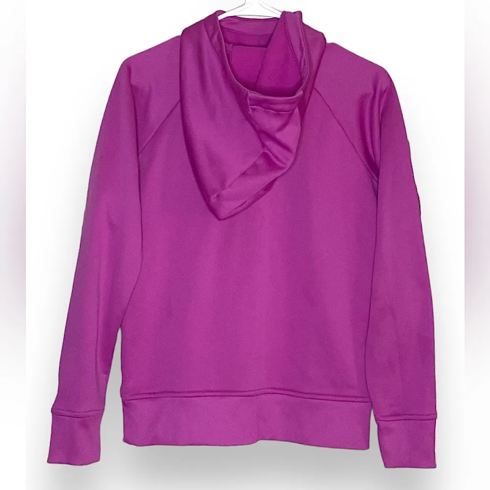 Under Armour women’s Fleece Big Logo slouch Hoodie- purple - Image 2