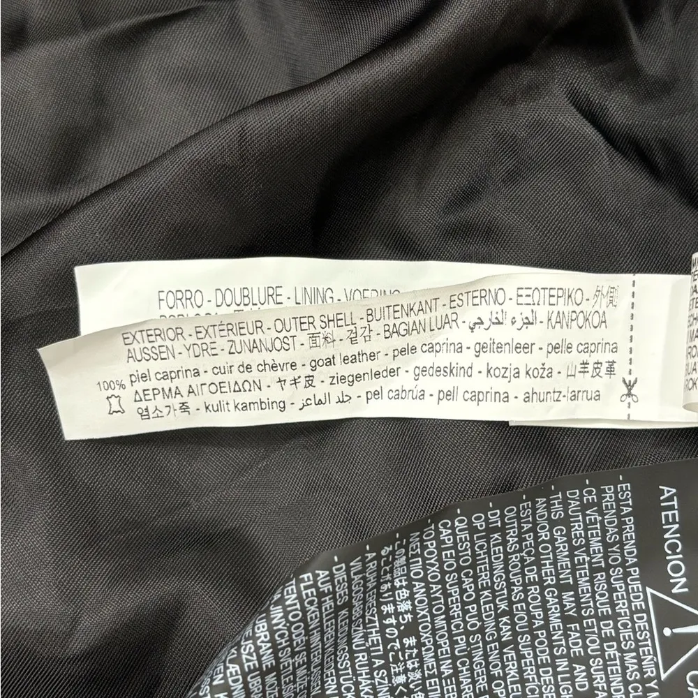 Leather Rhinestone Blazer Dress. Size XS. Black. NWT - Image 9