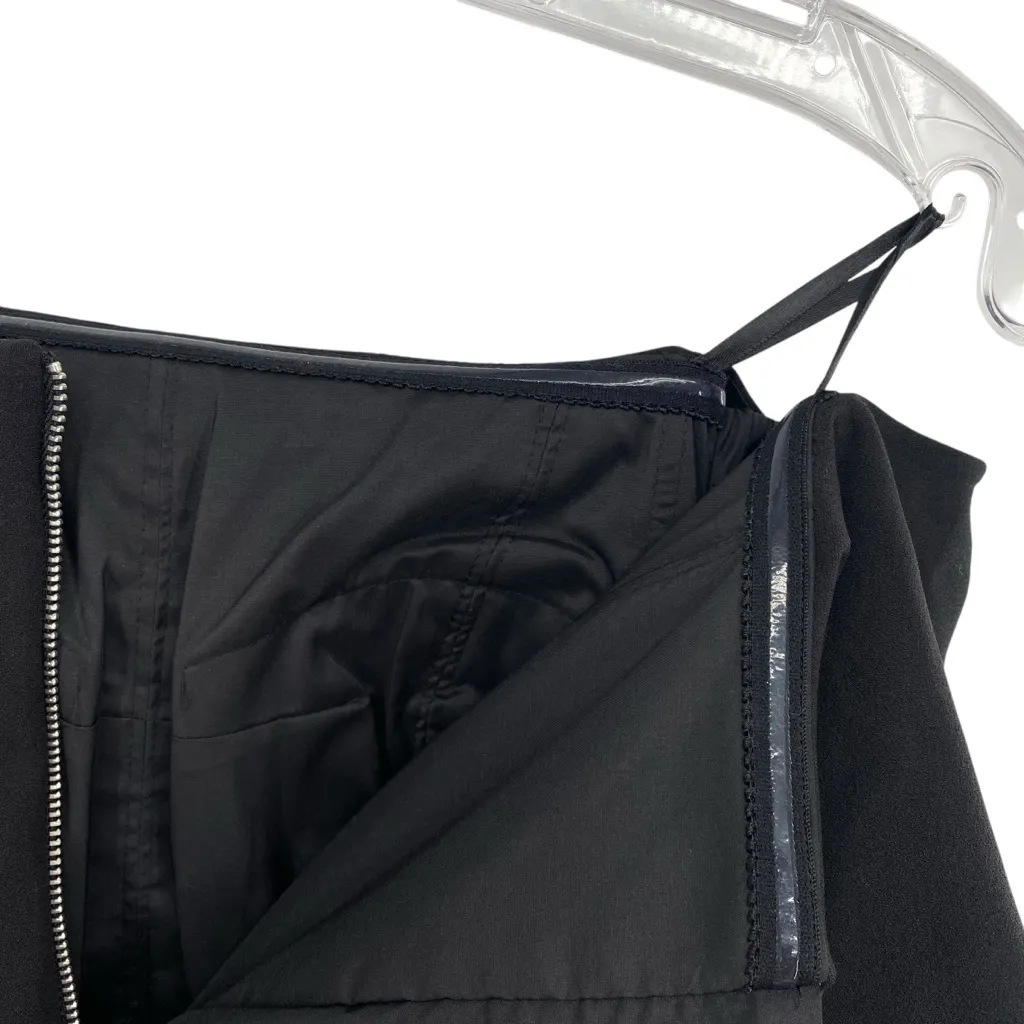 Adrianna Papell Black Off Shoulder Crepe Flounce Bodice Gown New - Image 12