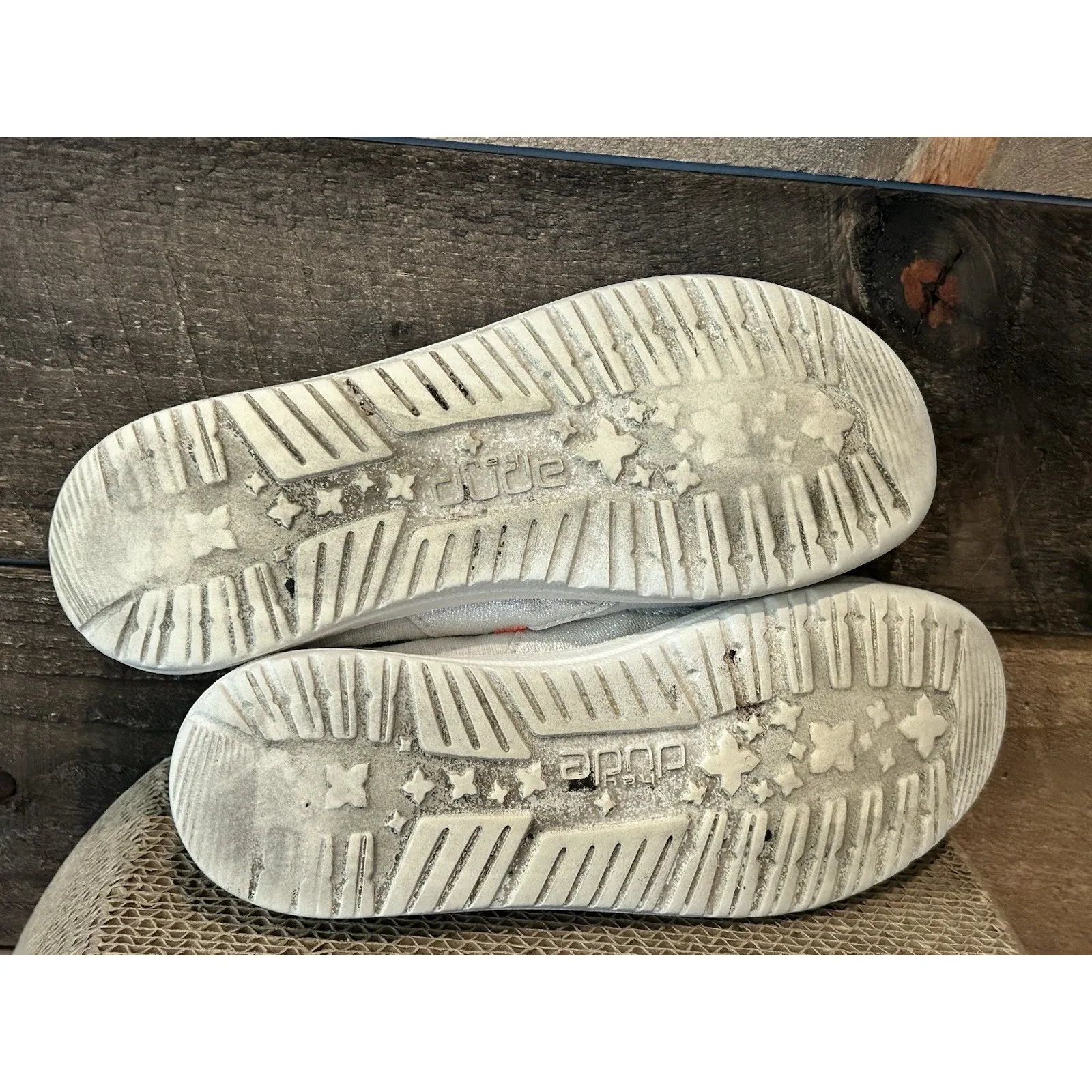 Hey Dude Women's Size‎ 7 Wendy Snake Linen White Cotton Canvas Slip On Shoes - Image 6