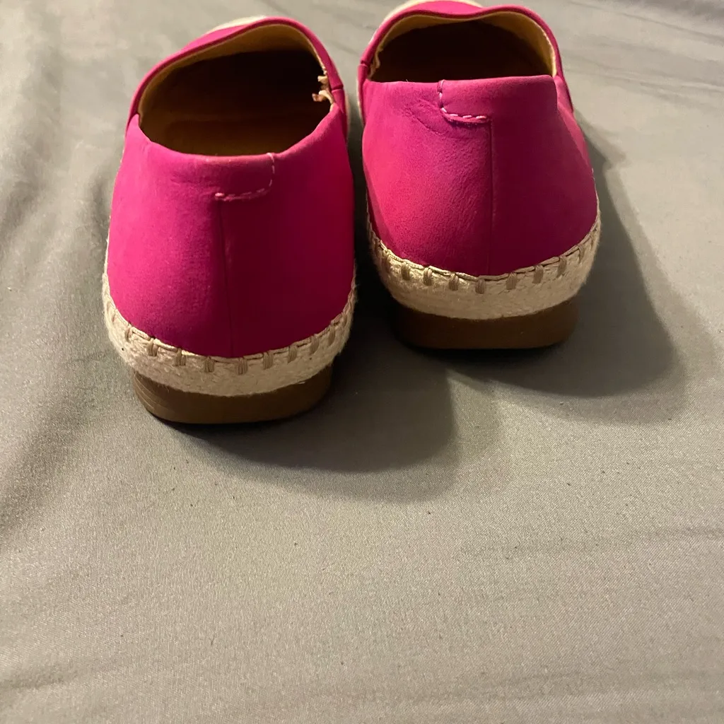 Dansko Fuchsia Lesley Espadrille Flats slip on shoes size 39/8 - Image 5