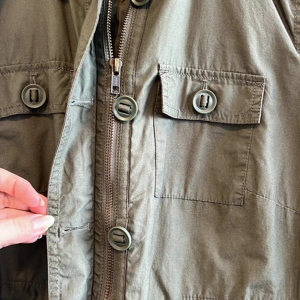 Talbots Woven Soft Canvas Utility Style Blazer w/Pockets, SP - Image 2