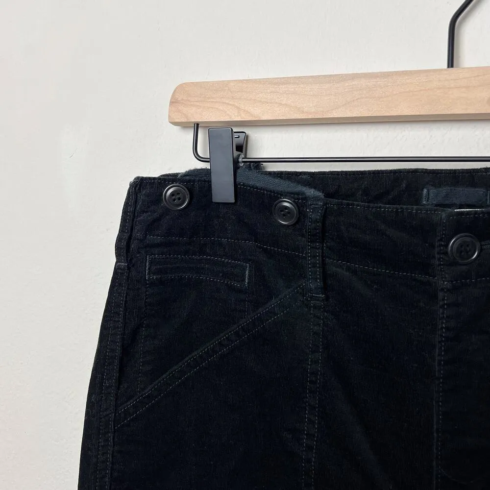 vince slouchy corduroy military trousers pants black - Image 4