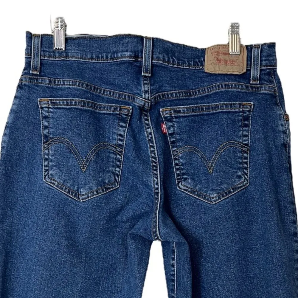 Levi’s Women’s 550 Cut Off Jeans Cropped Pedal Pushers Capri Mid Rise Size 12L - Image 4