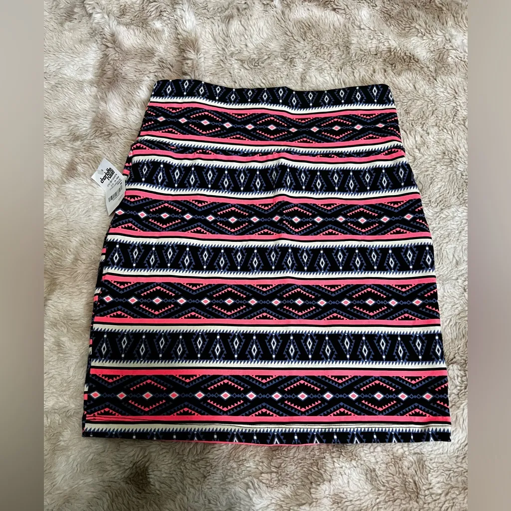 NWT Charlotte Russe Aztec Print Bodycon Mini Pencil Skirt‎ - Image 5