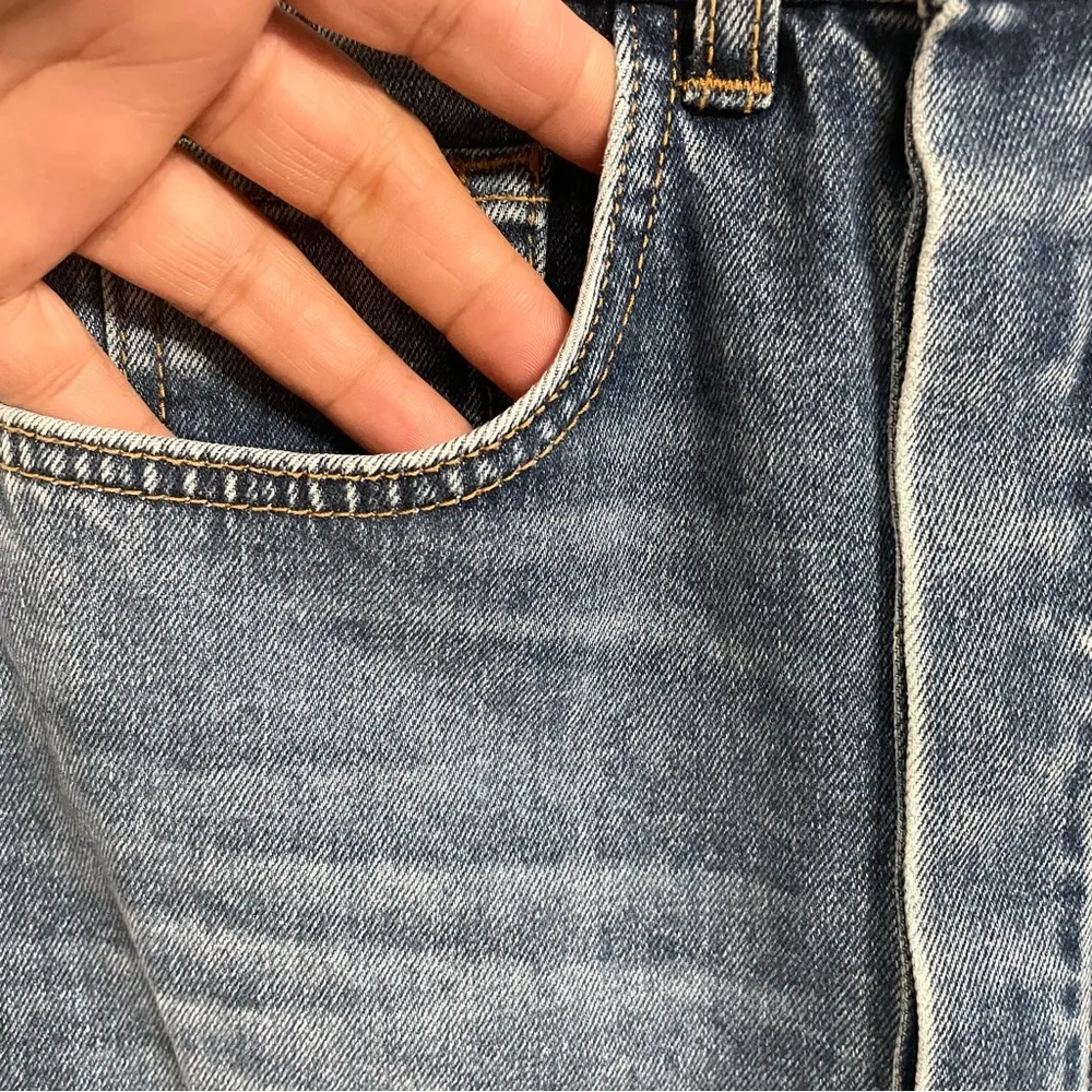 NWT Current/Elliott Womens Skirt Blue Denim Jean The Insignia Midi Size 26 - Image 5