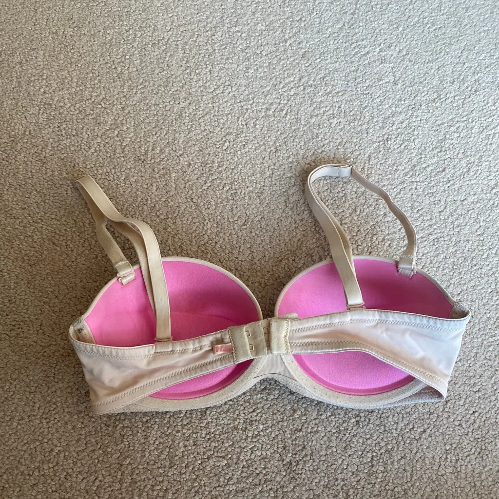VS Pink WEAR EVERYWHERE STRAPLESS PUSH-UP BRA - Image 2