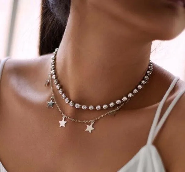 SheIn Silver star choker  - Image 2