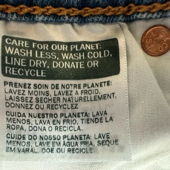 Levi's Premium Big E Ribcage Button‎ Fly High Waisted Shorts Size 32 - Image 12