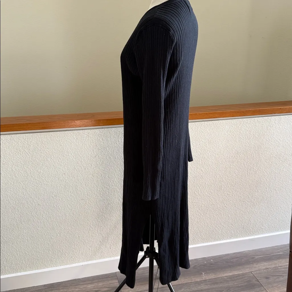Future Collective Black Sweater duster size medium 3 button closure - Image 6