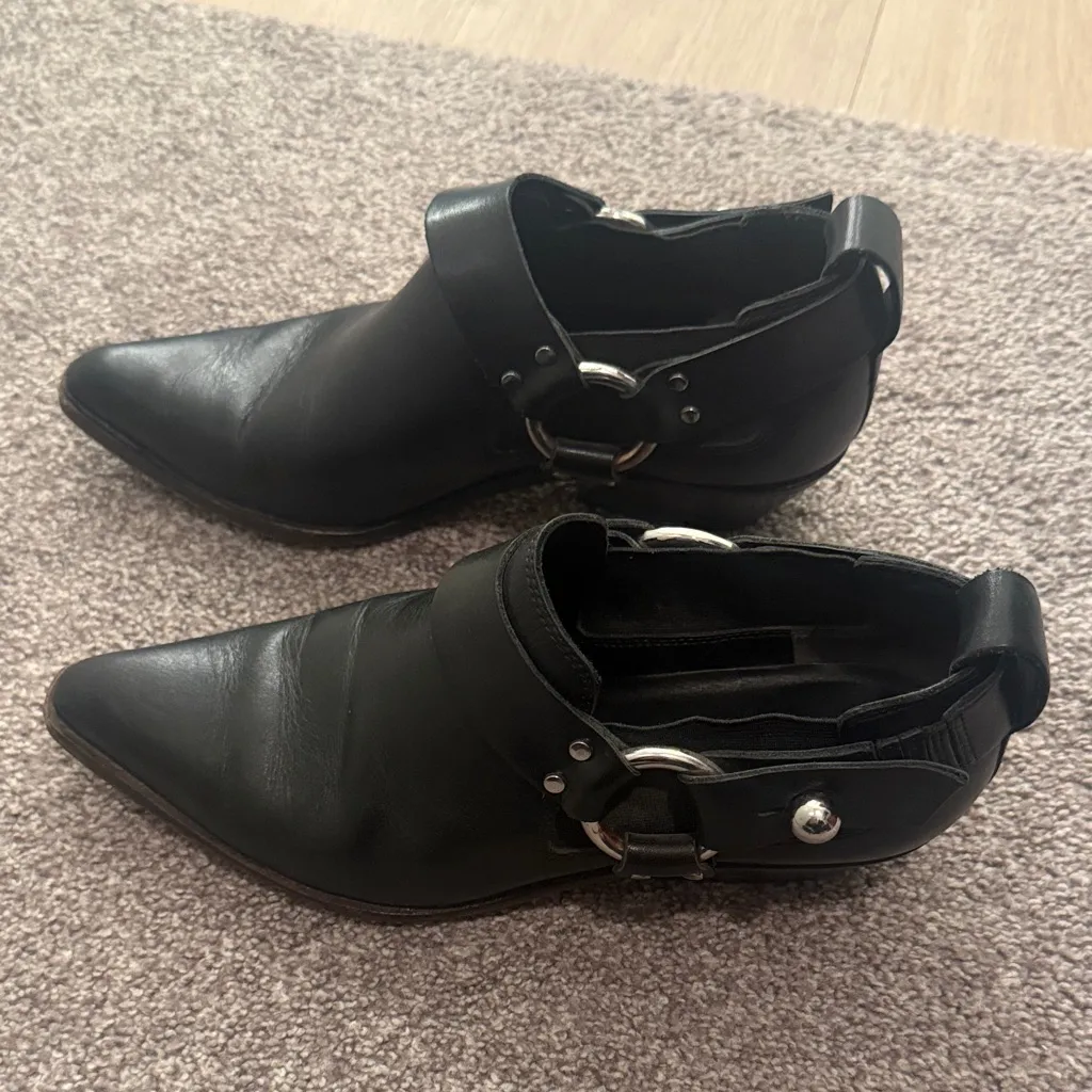 ⭐️RAG AND BONE NEW YORK BLACK LEATHER BOOTS - Image 2