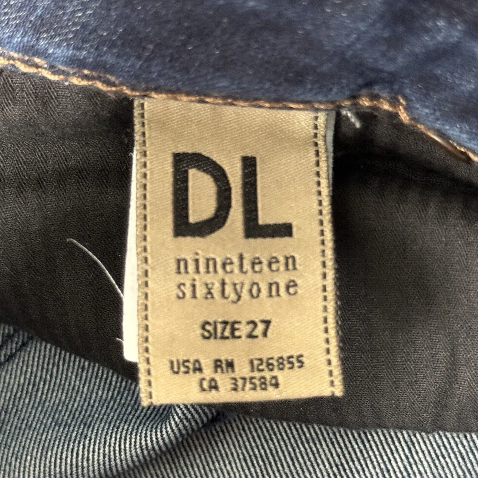 DL1961 Jeans Womens 4 27 Blue Cindy Slim Boot Dark Whiskering Fading Streetwear - Image 9