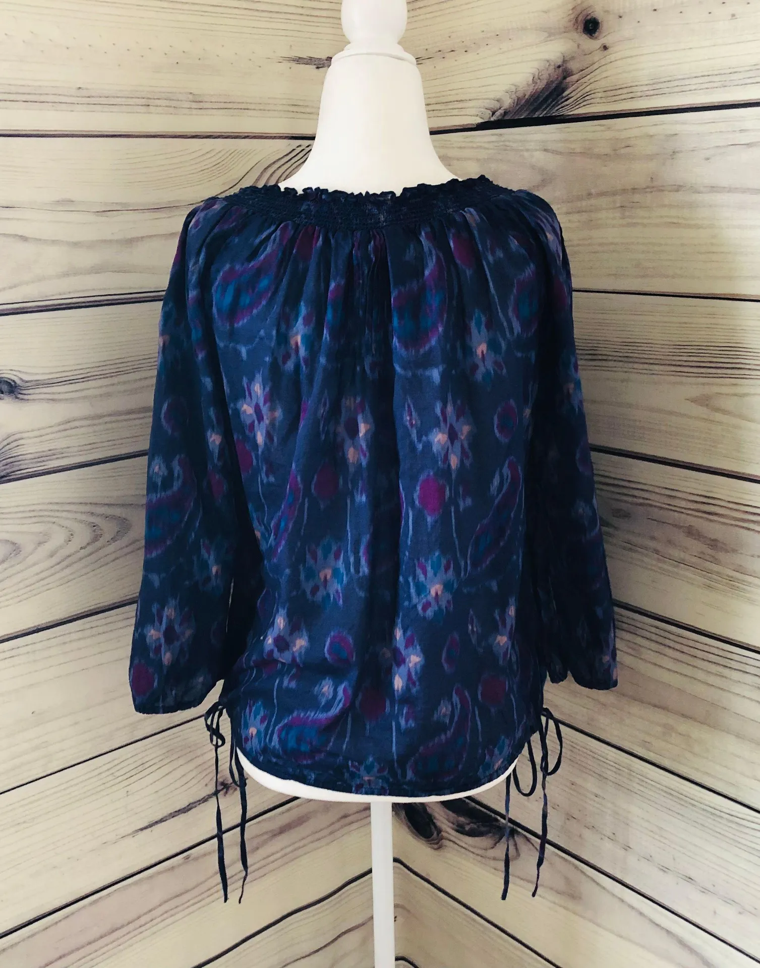 Purple Patterned Blouse - Image 3