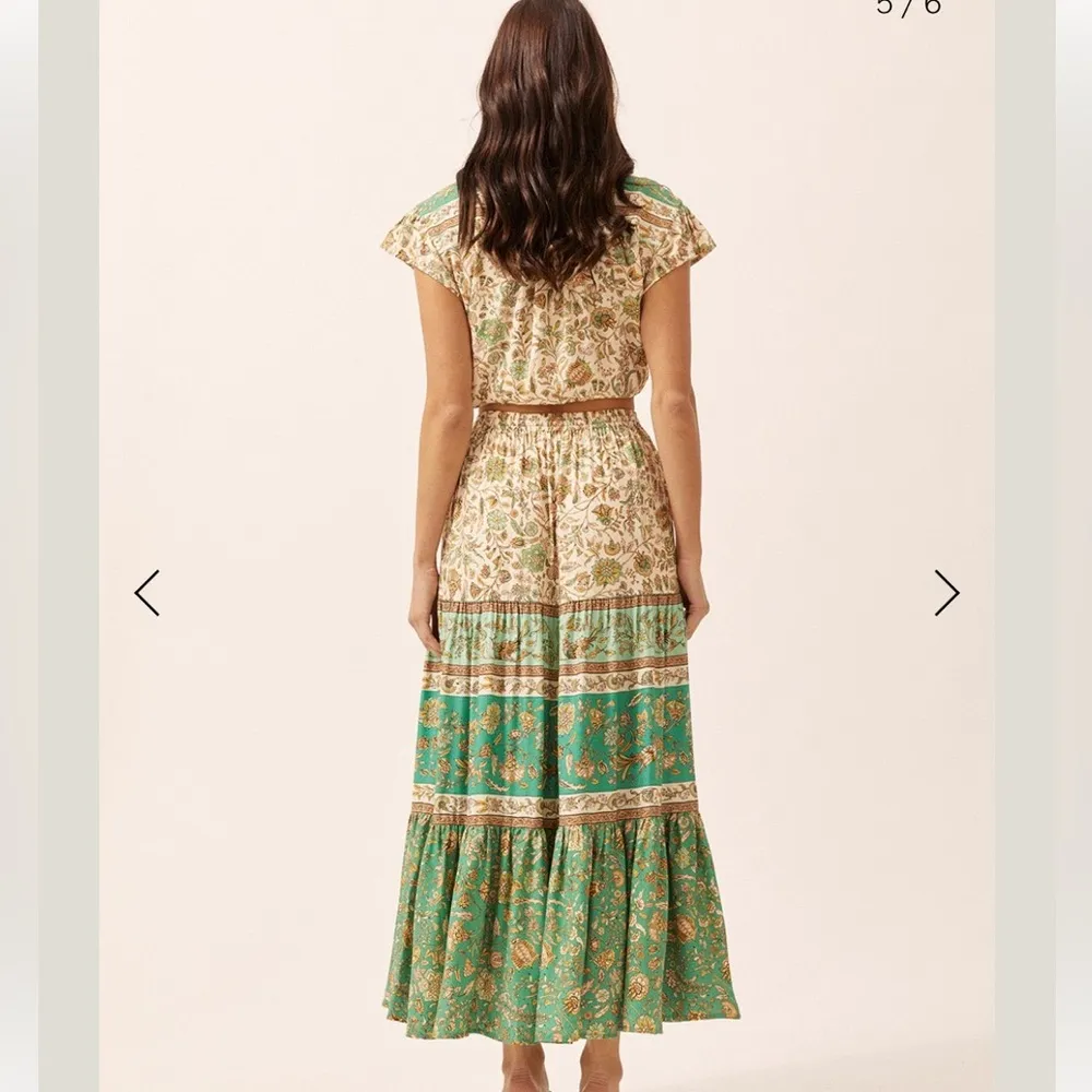 Arnhem Sabba blouse in Eden cream Green Size XS - Image 3