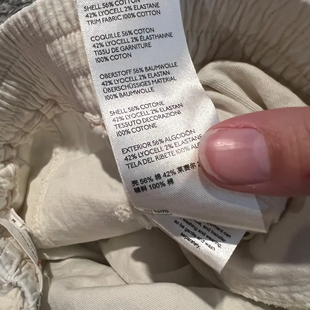 Anthropologie Cream carpenter Cargo Pants size 30 - Image 6