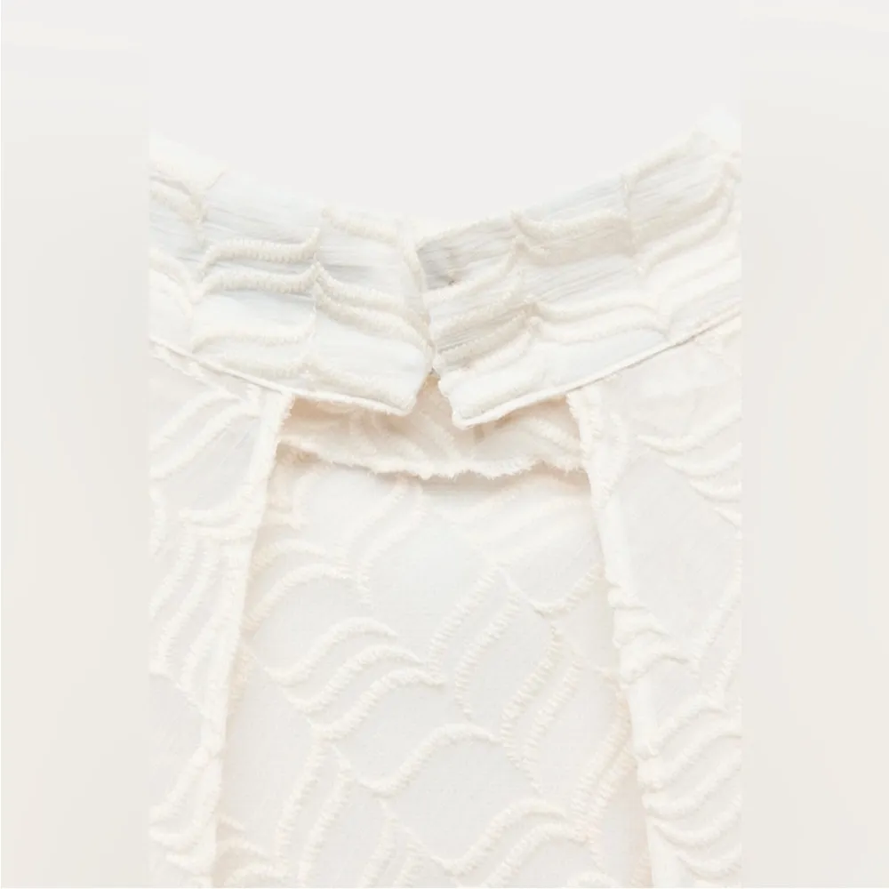 NWT ZARA WHITE EMBROIDERED MAXI DRESS - Image 6