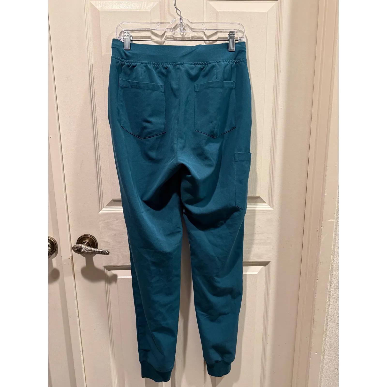 Mandala Teal Jogger Scrub Pants Equa - Image 6