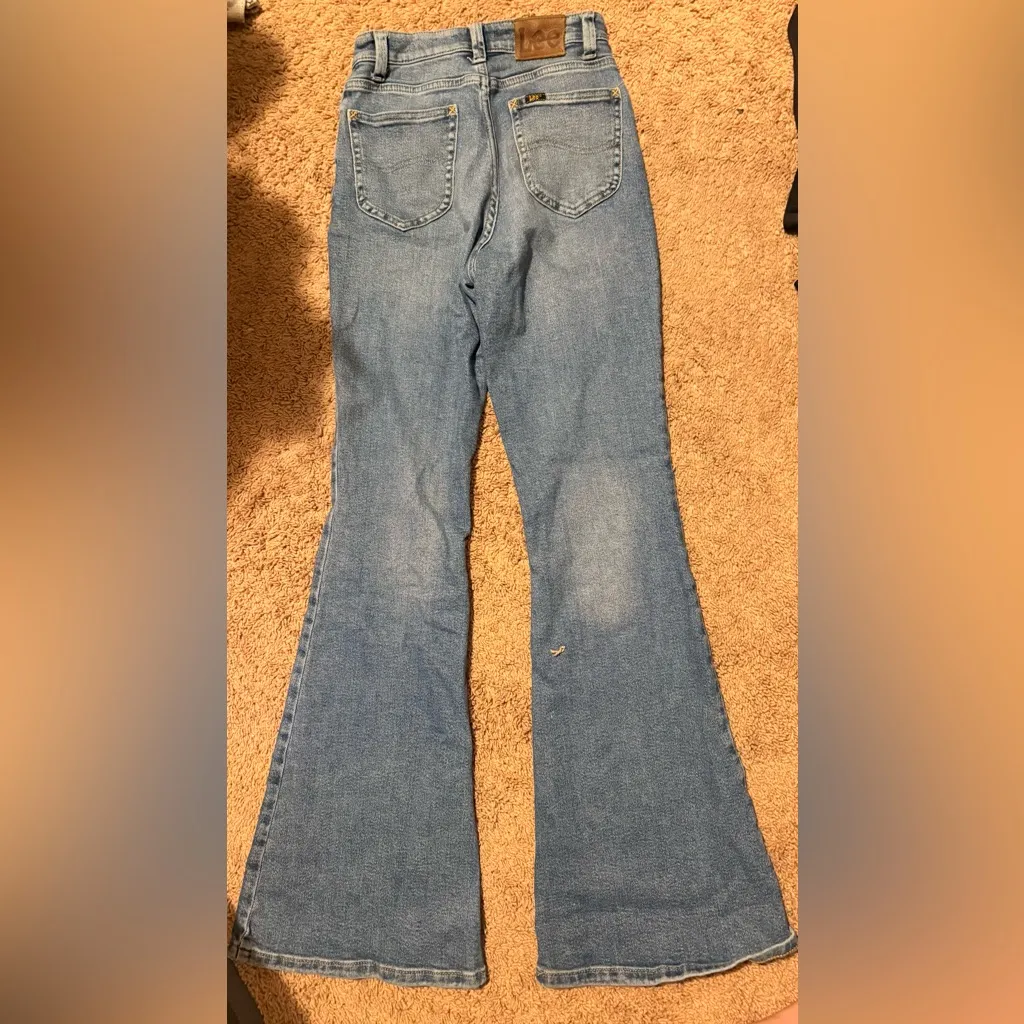 Lee High Rise Flare Jeans - Image 3