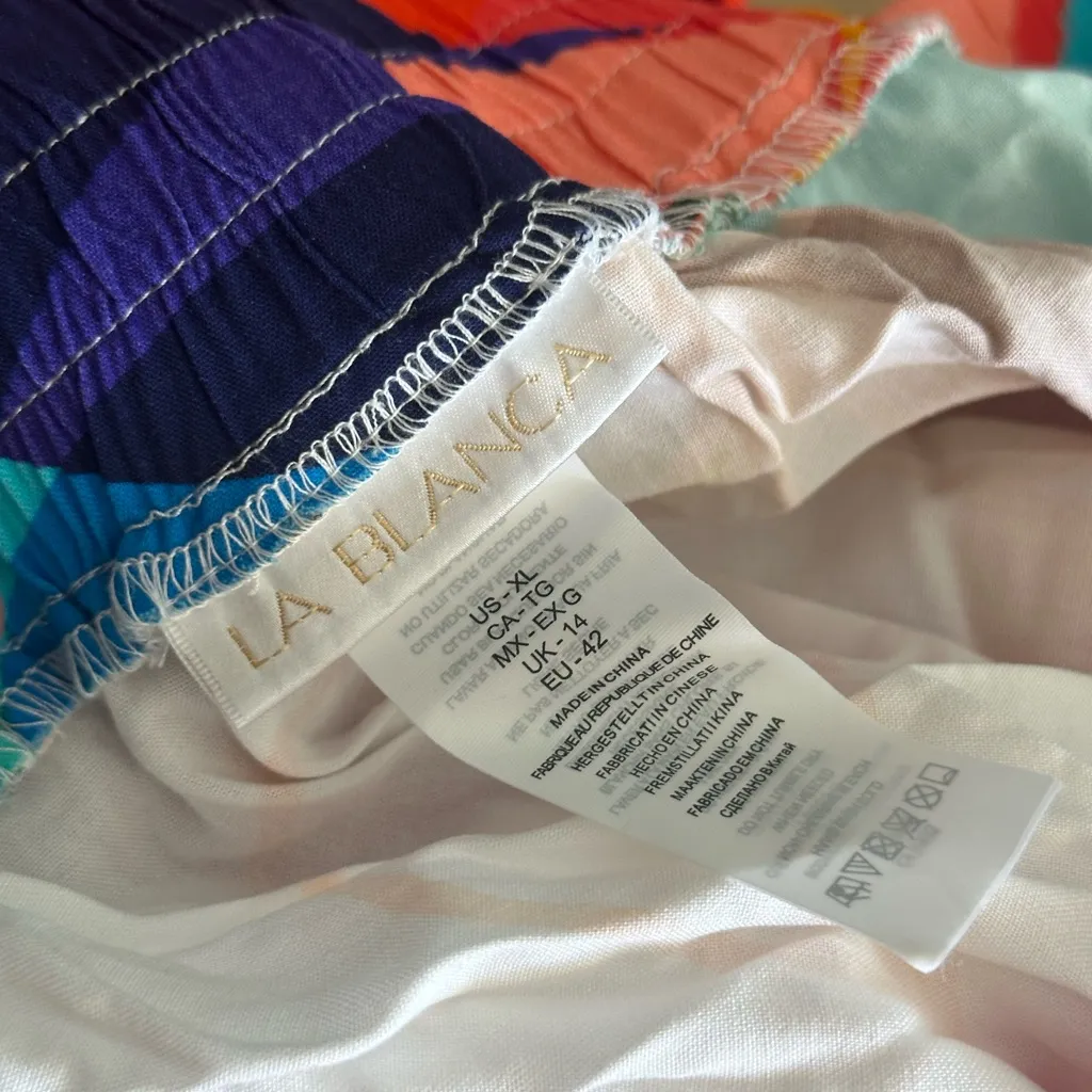 La Blanca One Piece Bathing Suit and Skirt Set size XL/16 2 Piece Set - Image 6