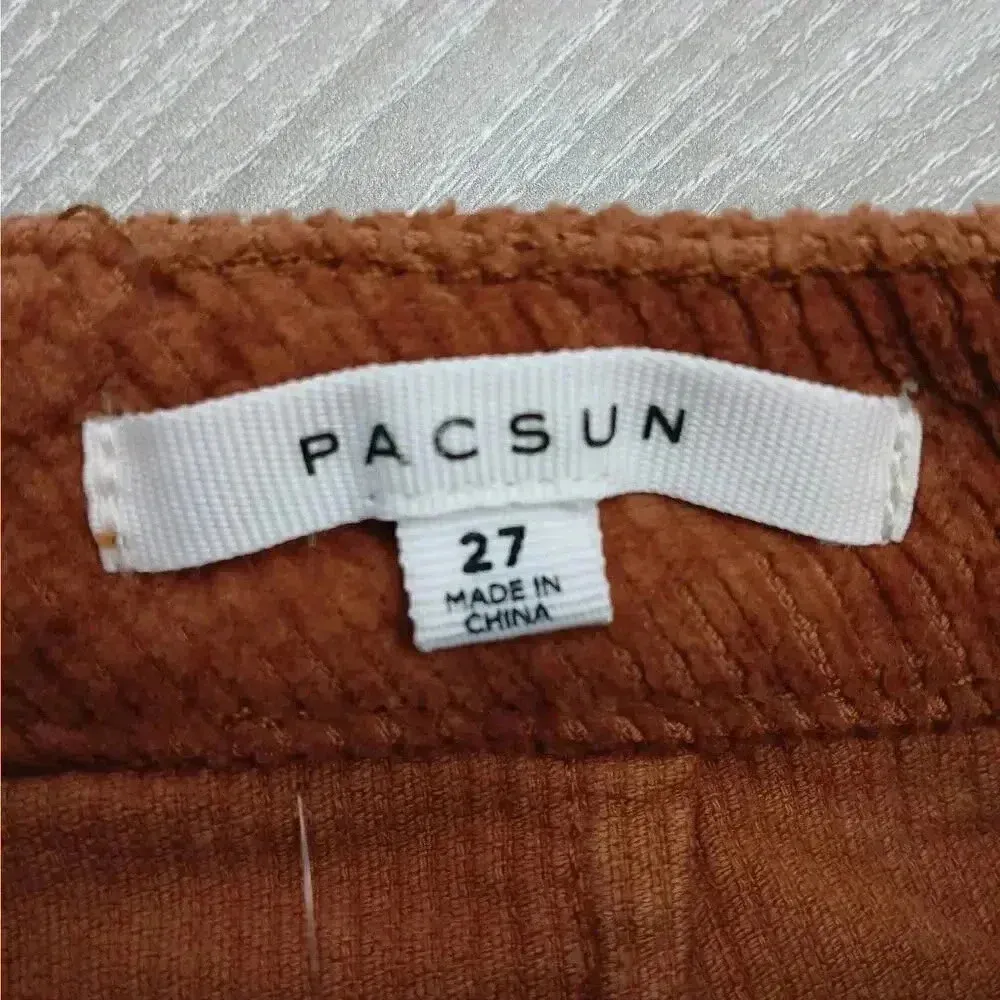 Pacsun Brown Tan‎ Corduroy Pants Shorts Skort 27 XS Extra Small - Image 3
