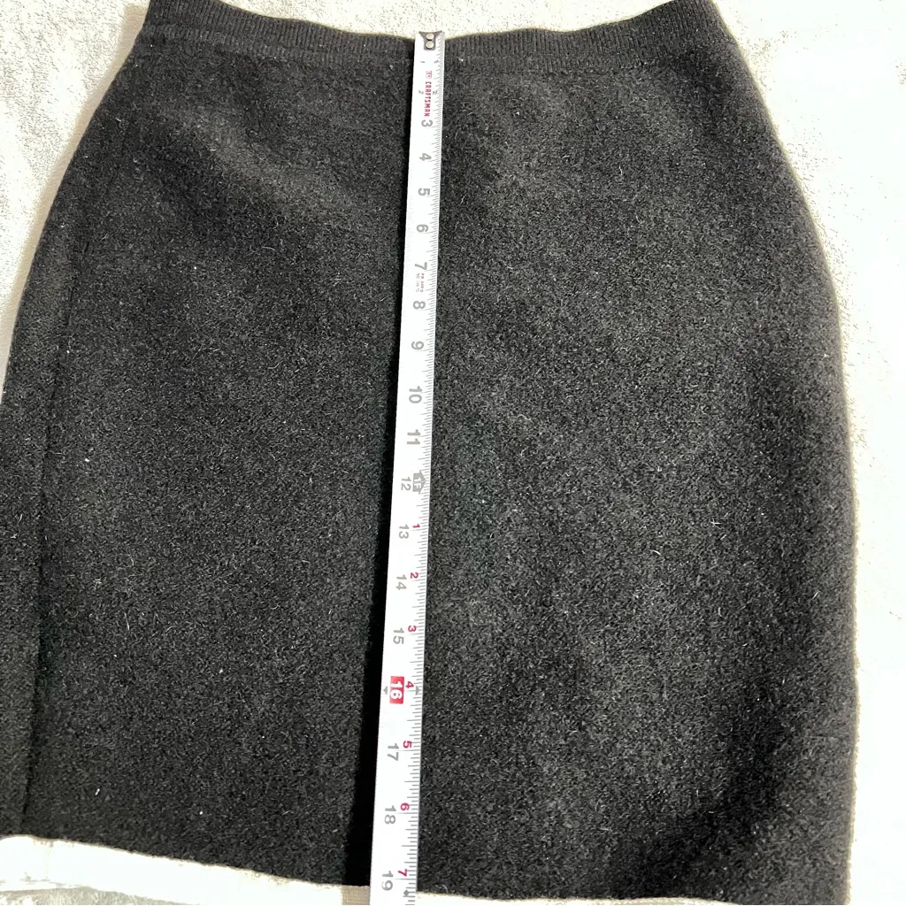 Vintage Stefanel wool blend skirt : Box E: White Size L - Image 7