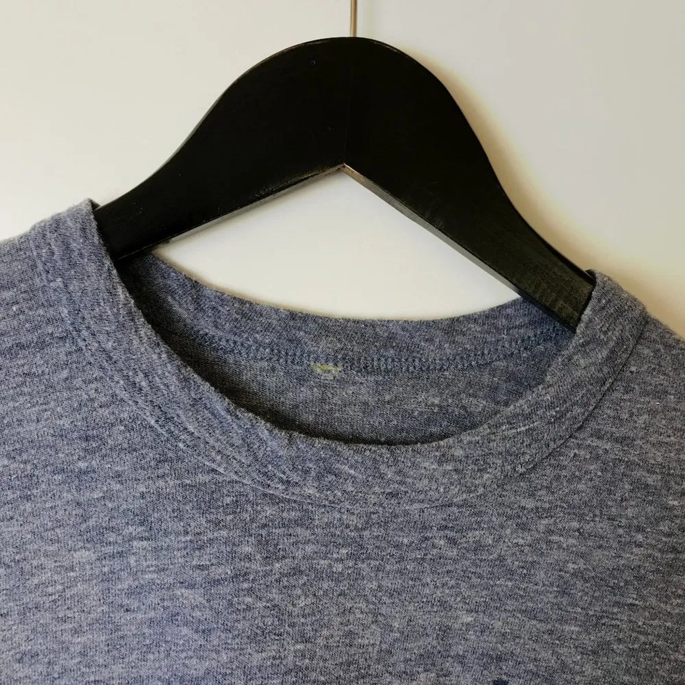 Vintage Bank Of America T Shirt Single Stitch Graphic Tee Cotton Gray Medium M - Image 13