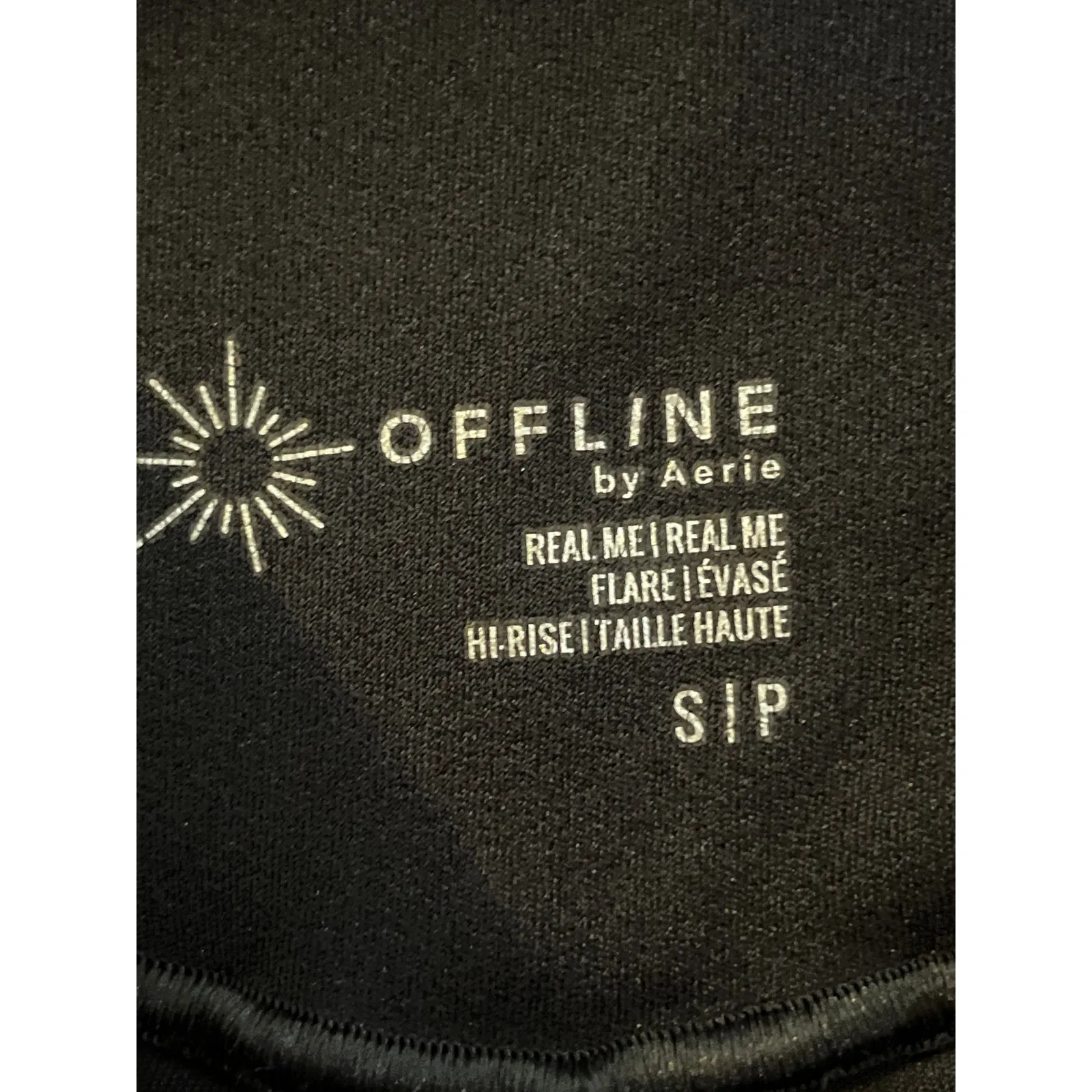 Offline by AERIE High Rise Flare Legging ACTIVE LOUNGEWEAR YOGA Black Small S - Image 3