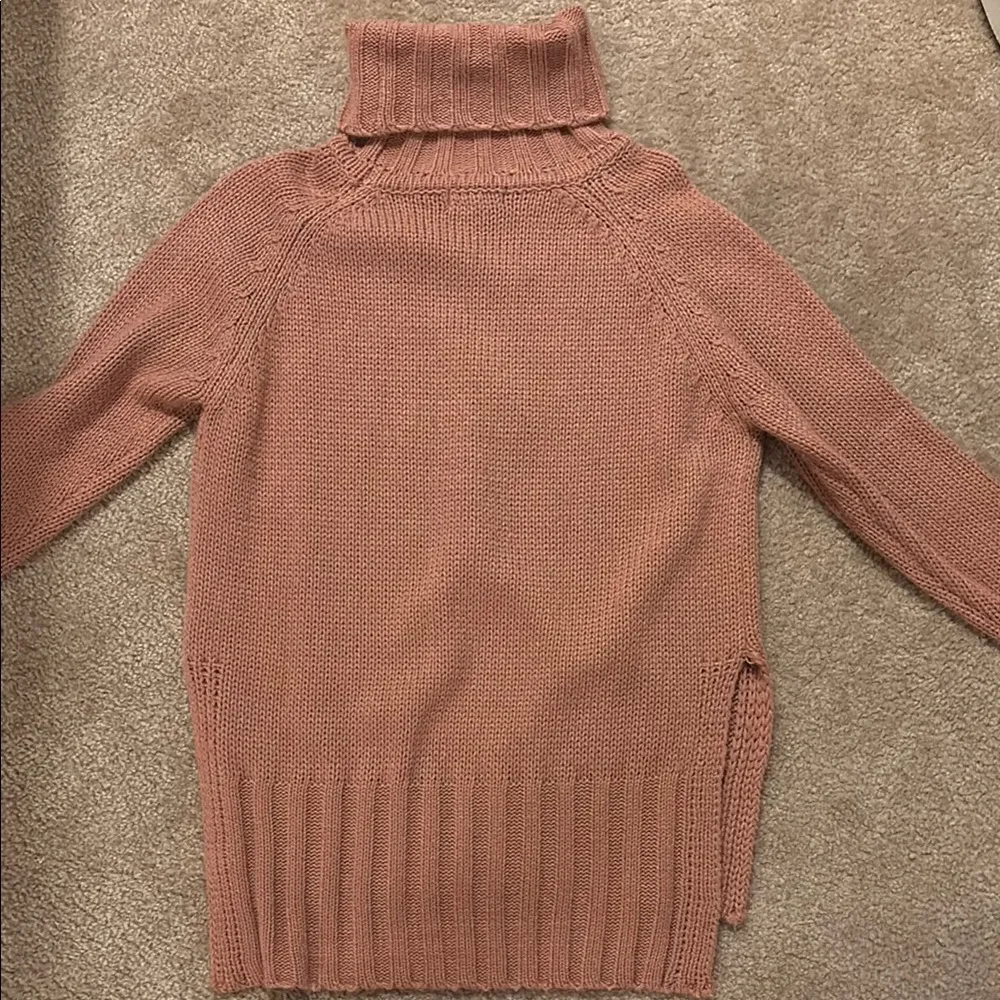 Turtleneck Oversized Sweater Pink - Image 5