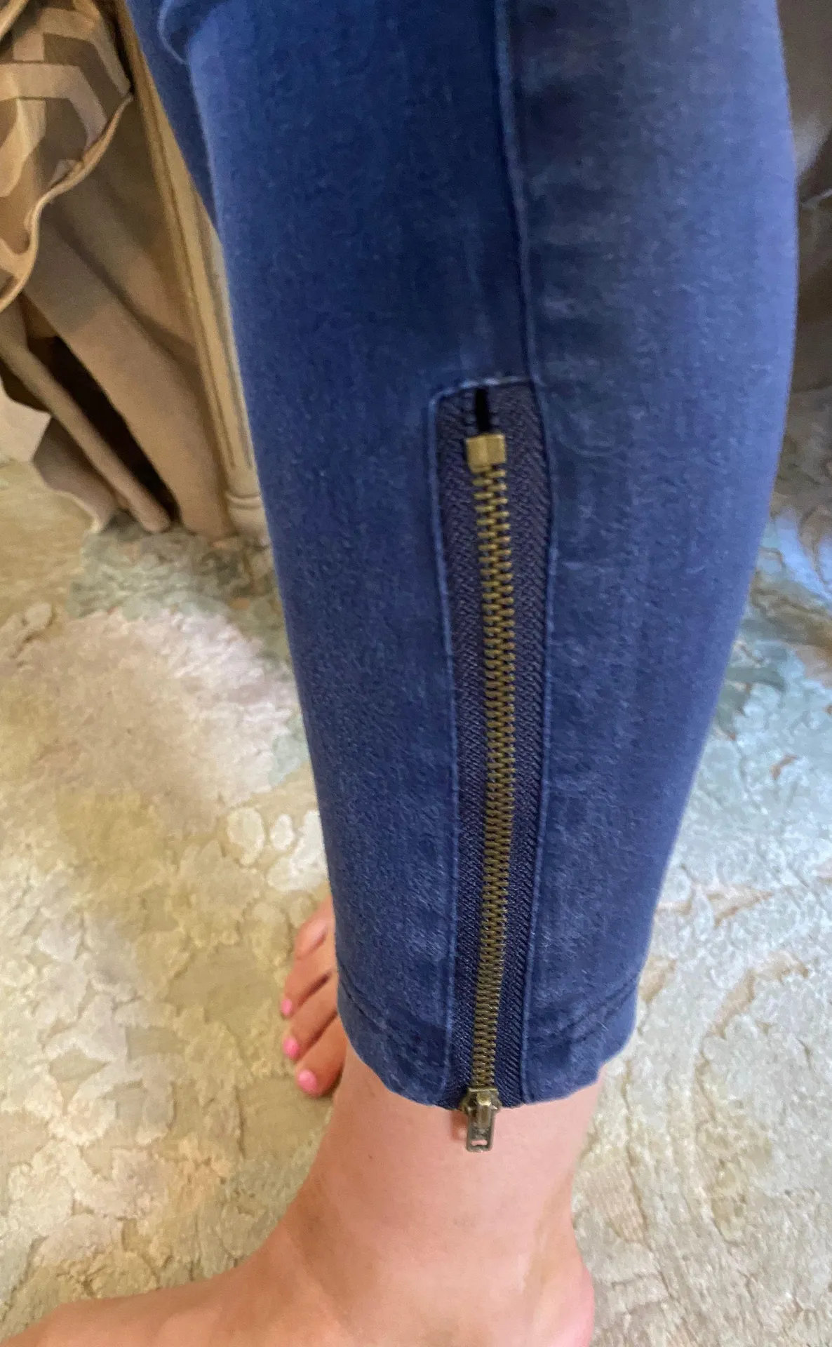 Navy Moto Jeans - Image 5