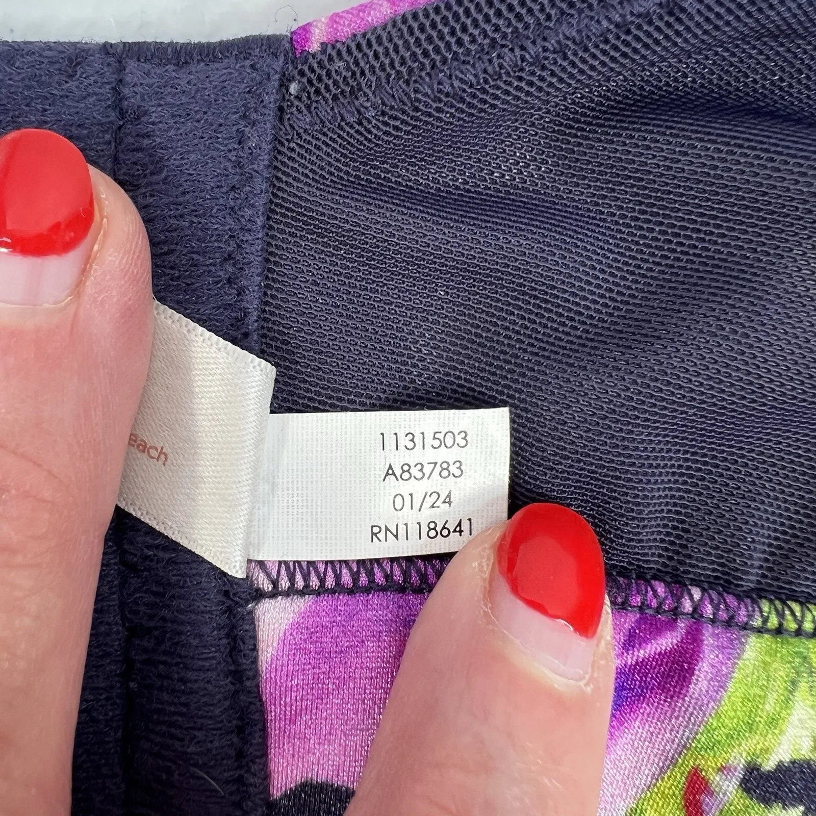 Cacique 42F Bra Comfort Bliss Lightly Lined Full Coverage Underwire Navy Floral - Image 14