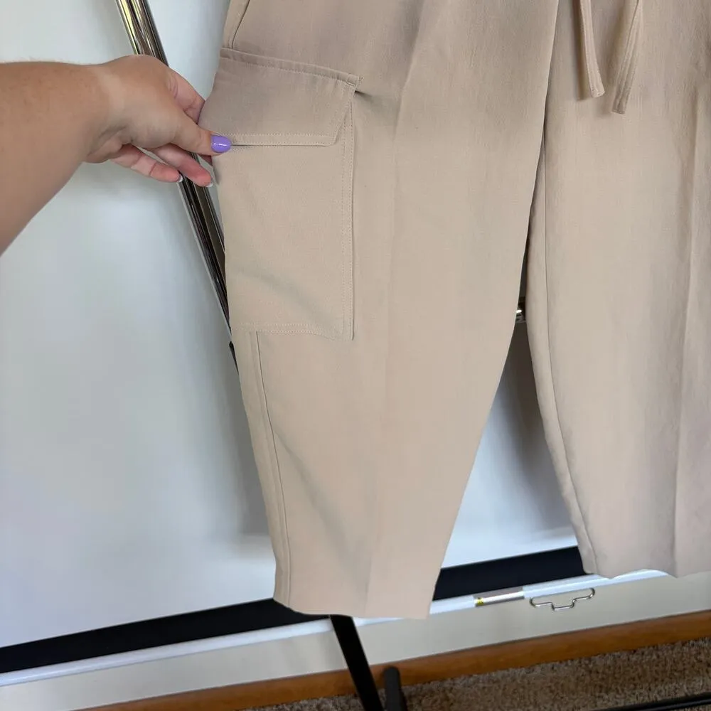 Wilfred Aritzia Khaki Balloon Pants Business Trouser Lightweight Pleated Sz 2 Tan - Image 6