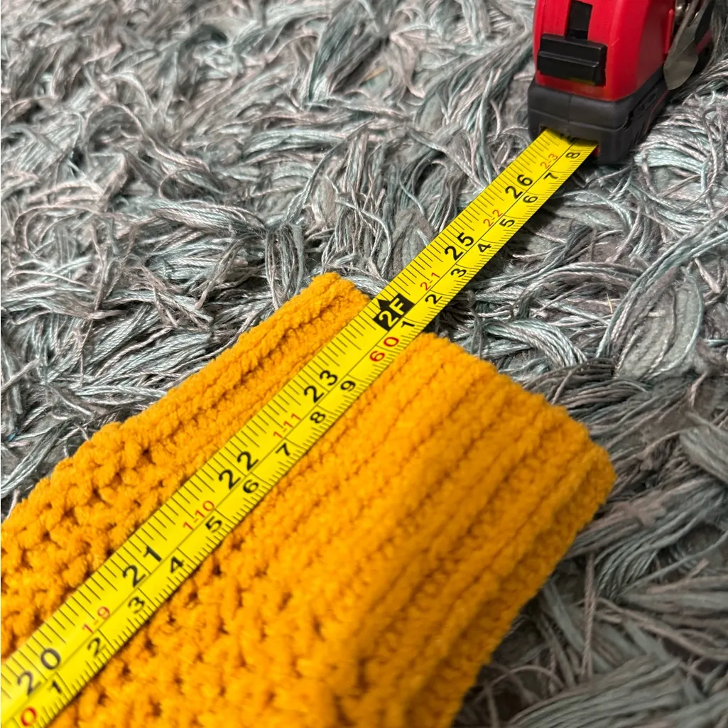 Ashley By 26 International Mustard Crew Neck Sweater Size M - Image 9